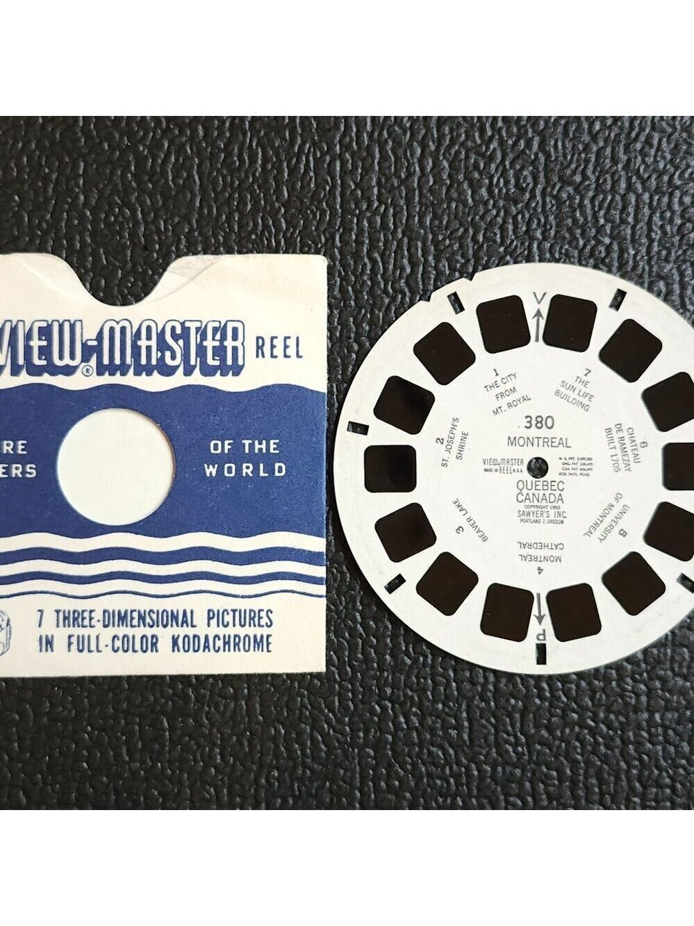 VINTAGE MONTREAL Quebec Canada VIEW MASTER Reel 1950